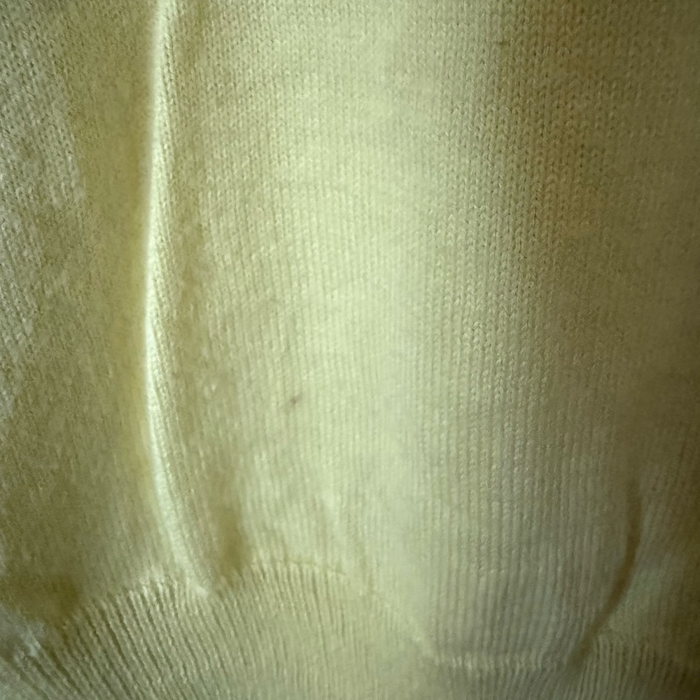 Ralph Lauren Light Yellow V-Neck Sweater - Picture 4 of 6